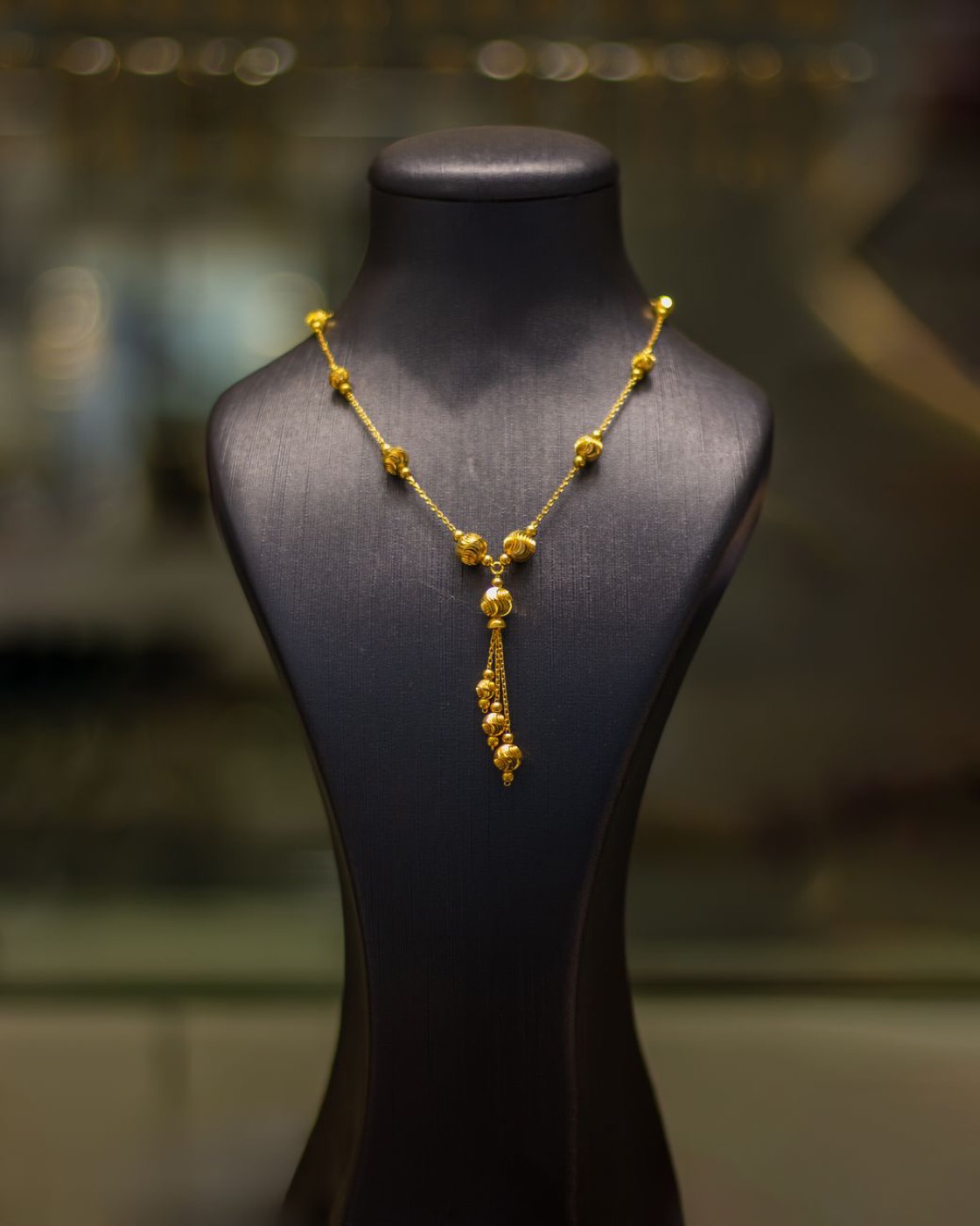 Joia exposta numa vitrine