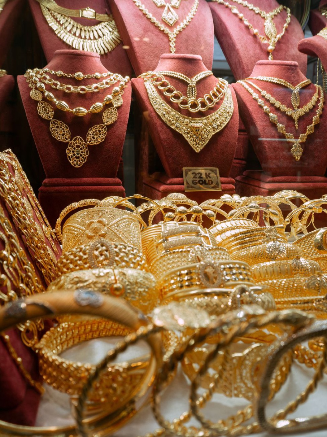 Joia exposta numa vitrine